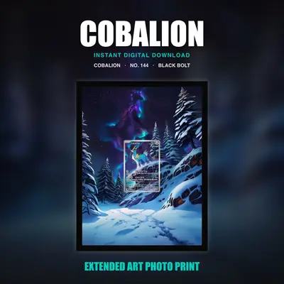 Cobalion #144 — Black Bolt (Print Art)