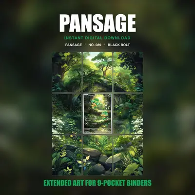 Pansage #89 — Black Bolt (Binder Insert)