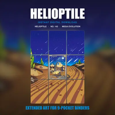 Helioptile #143 — Mega Evolution (Binder Insert)