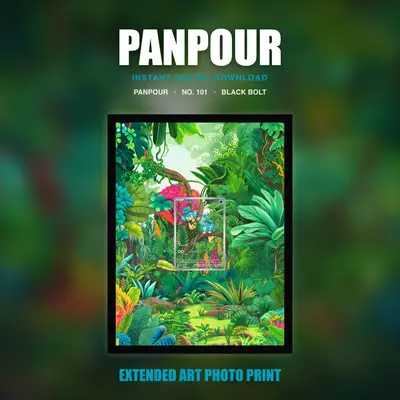 Panpour #101 — Black Bolt (Print Art)