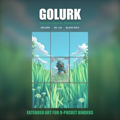 Golurk #123 — Black Bolt (Binder Insert)