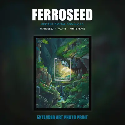 Ferroseed #148 — White Flare (Print Art)