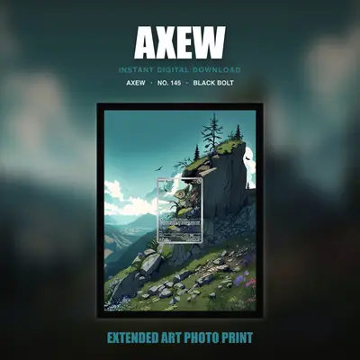 Axew #145 — Black Bolt (Print Art)