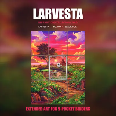 Larvesta #99 — Black Bolt (Binder Insert)