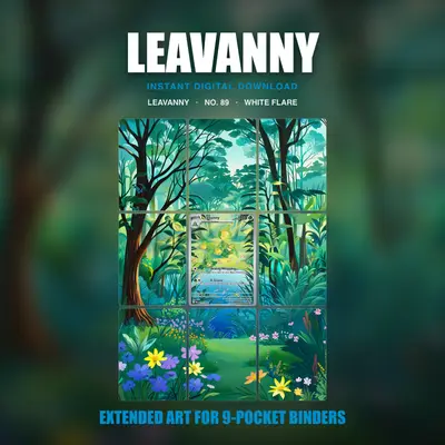 Leavanny #89 — White Flare (Binder Insert)