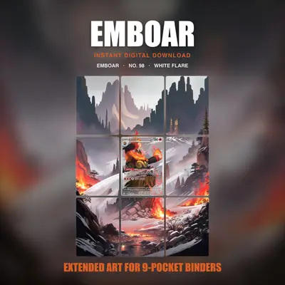 Emboar #98 — White Flare (Binder Insert)