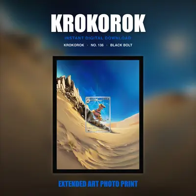 Krokorok #136 — Black Bolt (Print Art)