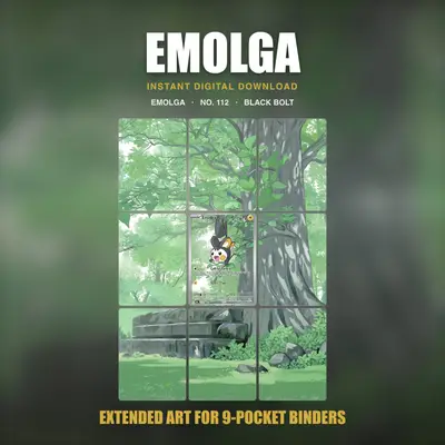 Emolga #112 — Black Bolt (Binder Insert)