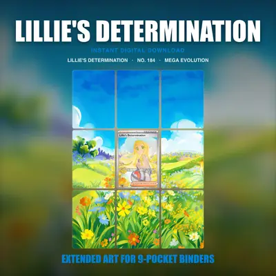 Lillie's Determination #184 — Mega Evolution (Binder Insert)